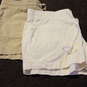 Linen casual drawstring shorts bundle